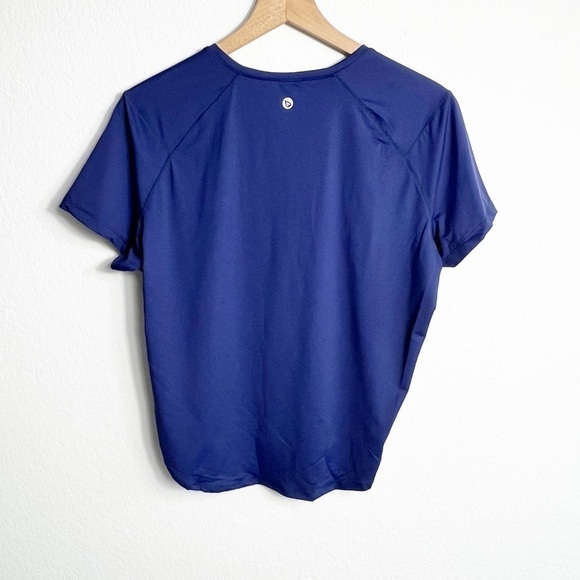 BALEAF BLUE WOMEN SHORT SLEEVE XL WORKOUT ACTIVEWEAR SHIRT BRAND NEW - Picture 2 of 6